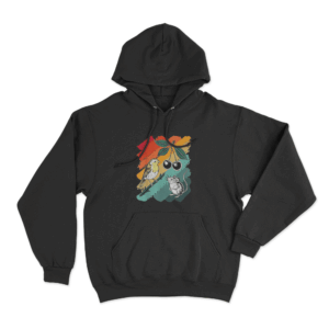 Bird and Rat Hoodie Black