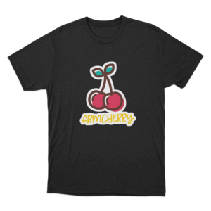 Cherry Love T Shirt Black